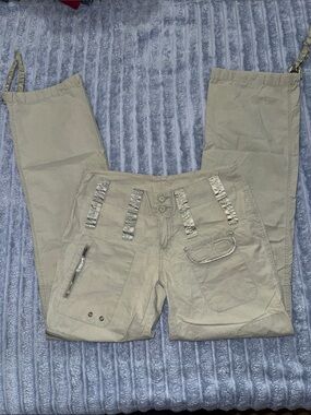 Y2K 725 Originals Utility Cargo Pants – Low-Rise Gorpcore Khaki
